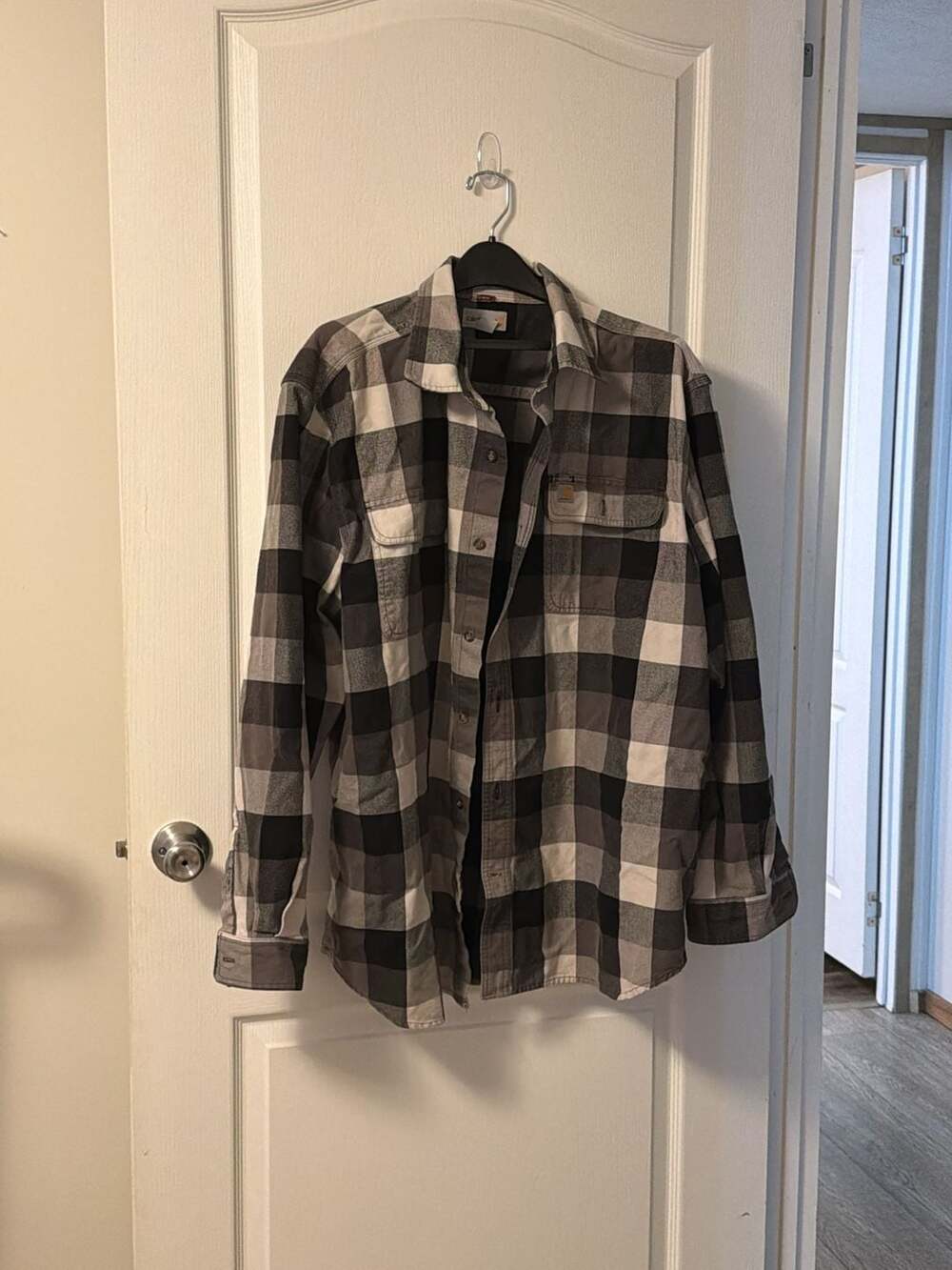 Carhartt Men's 2XL Plaid Flannel Button Down Shirt
